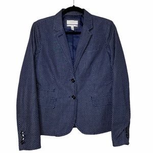 J. CREW SCHOOLBOY POLKA DOT BLAZER WOMEN’S SIZE 8